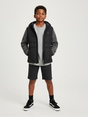 Under Armour• Black And Dark Gray Hooded Jacket•XL